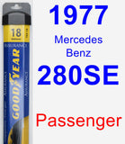 Passenger Wiper Blade for 1977 Mercedes-Benz 280SE - Assurance