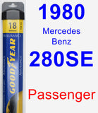 Passenger Wiper Blade for 1980 Mercedes-Benz 280SE - Assurance