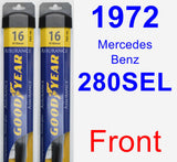 Front Wiper Blade Pack for 1972 Mercedes-Benz 280SEL - Assurance