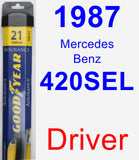 Driver Wiper Blade for 1987 Mercedes-Benz 420SEL - Assurance