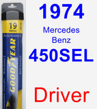 Driver Wiper Blade for 1974 Mercedes-Benz 450SEL - Assurance