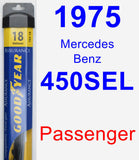 Passenger Wiper Blade for 1975 Mercedes-Benz 450SEL - Assurance