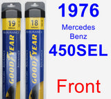 Front Wiper Blade Pack for 1976 Mercedes-Benz 450SEL - Assurance