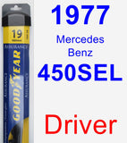 Driver Wiper Blade for 1977 Mercedes-Benz 450SEL - Assurance