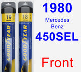 Front Wiper Blade Pack for 1980 Mercedes-Benz 450SEL - Assurance