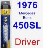 Driver Wiper Blade for 1976 Mercedes-Benz 450SL - Assurance