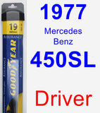 Driver Wiper Blade for 1977 Mercedes-Benz 450SL - Assurance