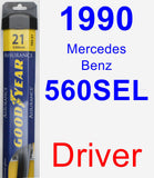 Driver Wiper Blade for 1990 Mercedes-Benz 560SEL - Assurance