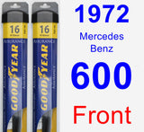 Front Wiper Blade Pack for 1972 Mercedes-Benz 600 - Assurance