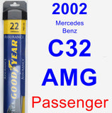 Passenger Wiper Blade for 2002 Mercedes-Benz C32 AMG - Assurance