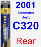 Rear Wiper Blade for 2001 Mercedes-Benz C320 - Assurance