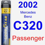 Passenger Wiper Blade for 2002 Mercedes-Benz C320 - Assurance