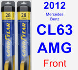 Front Wiper Blade Pack for 2012 Mercedes-Benz CL63 AMG - Assurance