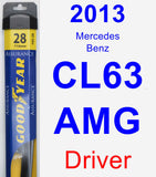 Driver Wiper Blade for 2013 Mercedes-Benz CL63 AMG - Assurance