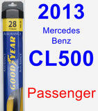 Passenger Wiper Blade for 2013 Mercedes-Benz CL500 - Assurance
