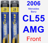 Front Wiper Blade Pack for 2006 Mercedes-Benz CL55 AMG - Assurance