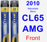 Front Wiper Blade Pack for 2010 Mercedes-Benz CL65 AMG - Assurance