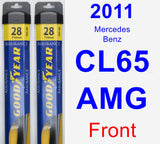 Front Wiper Blade Pack for 2011 Mercedes-Benz CL65 AMG - Assurance