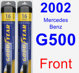 Front Wiper Blade Pack for 2002 Mercedes-Benz G500 - Assurance