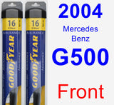 Front Wiper Blade Pack for 2004 Mercedes-Benz G500 - Assurance