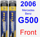 Front Wiper Blade Pack for 2006 Mercedes-Benz G500 - Assurance