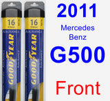 Front Wiper Blade Pack for 2011 Mercedes-Benz G500 - Assurance