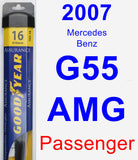 Passenger Wiper Blade for 2007 Mercedes-Benz G55 AMG - Assurance