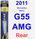 Rear Wiper Blade for 2011 Mercedes-Benz G55 AMG - Assurance