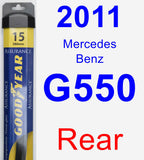 Rear Wiper Blade for 2011 Mercedes-Benz G550 - Assurance