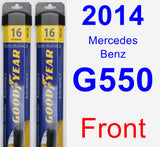 Front Wiper Blade Pack for 2014 Mercedes-Benz G550 - Assurance