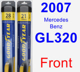 Front Wiper Blade Pack for 2007 Mercedes-Benz GL320 - Assurance