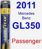 Passenger Wiper Blade for 2011 Mercedes-Benz GL350 - Assurance