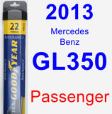 Passenger Wiper Blade for 2013 Mercedes-Benz GL350 - Assurance