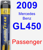 Passenger Wiper Blade for 2009 Mercedes-Benz GL450 - Assurance