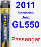Passenger Wiper Blade for 2011 Mercedes-Benz GL550 - Assurance