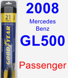 Passenger Wiper Blade for 2008 Mercedes-Benz GL500 - Assurance