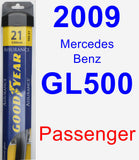 Passenger Wiper Blade for 2009 Mercedes-Benz GL500 - Assurance