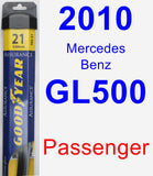 Passenger Wiper Blade for 2010 Mercedes-Benz GL500 - Assurance