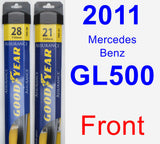Front Wiper Blade Pack for 2011 Mercedes-Benz GL500 - Assurance
