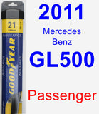 Passenger Wiper Blade for 2011 Mercedes-Benz GL500 - Assurance