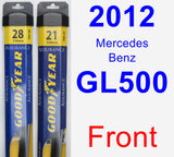 Front Wiper Blade Pack for 2012 Mercedes-Benz GL500 - Assurance