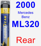 Rear Wiper Blade for 2000 Mercedes-Benz ML320 - Assurance