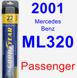 Passenger Wiper Blade for 2001 Mercedes-Benz ML320 - Assurance