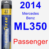 Passenger Wiper Blade for 2014 Mercedes-Benz ML350 - Assurance