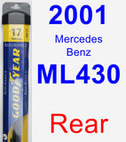 Rear Wiper Blade for 2001 Mercedes-Benz ML430 - Assurance