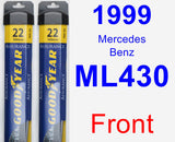 Front Wiper Blade Pack for 1999 Mercedes-Benz ML430 - Assurance