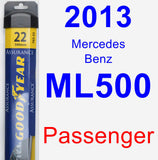 Passenger Wiper Blade for 2013 Mercedes-Benz ML500 - Assurance