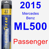 Passenger Wiper Blade for 2015 Mercedes-Benz ML500 - Assurance