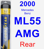 Rear Wiper Blade for 2000 Mercedes-Benz ML55 AMG - Assurance