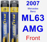 Front Wiper Blade Pack for 2007 Mercedes-Benz ML63 AMG - Assurance